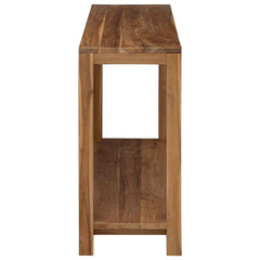 vidaXL Console Table Natural 110 x 35 x 75 cm Solid Teak Wood 3