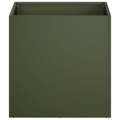vidaXL Garden Planter 2 pcs Olive Green 25 x 25 x 25 cm 4