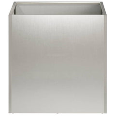 vidaXL Garden Planter 2 pcs Silver 25 x 25 x 25 cm Stainless Steel 4
