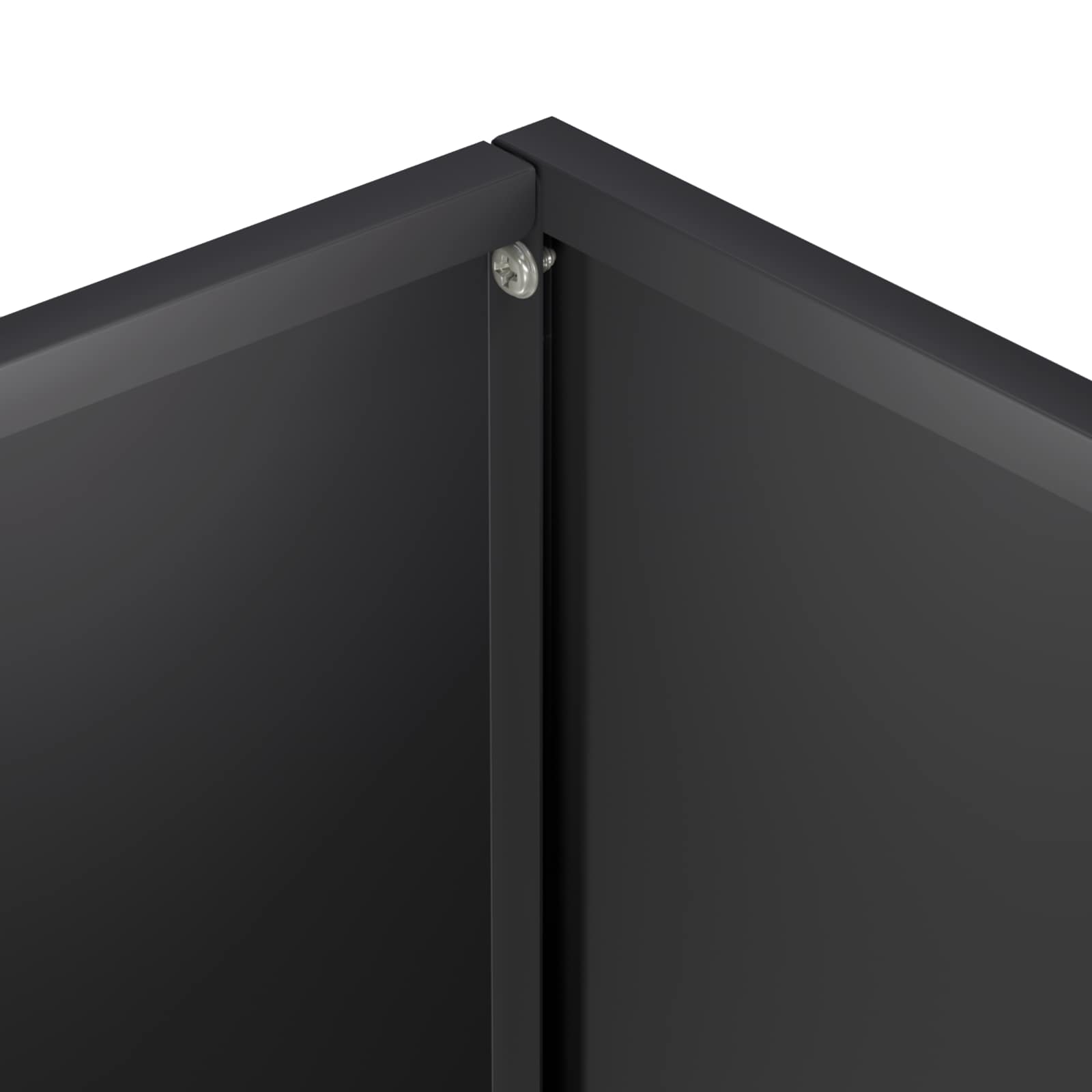 vidaXL Garden Planter 2 pcs Black 45 x 45 x 45 cm Cold-rolled Steel 6