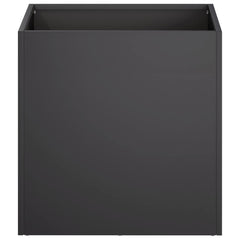 vidaXL Garden Planter 2 pcs Black 45 x 45 x 45 cm Cold-rolled Steel 4