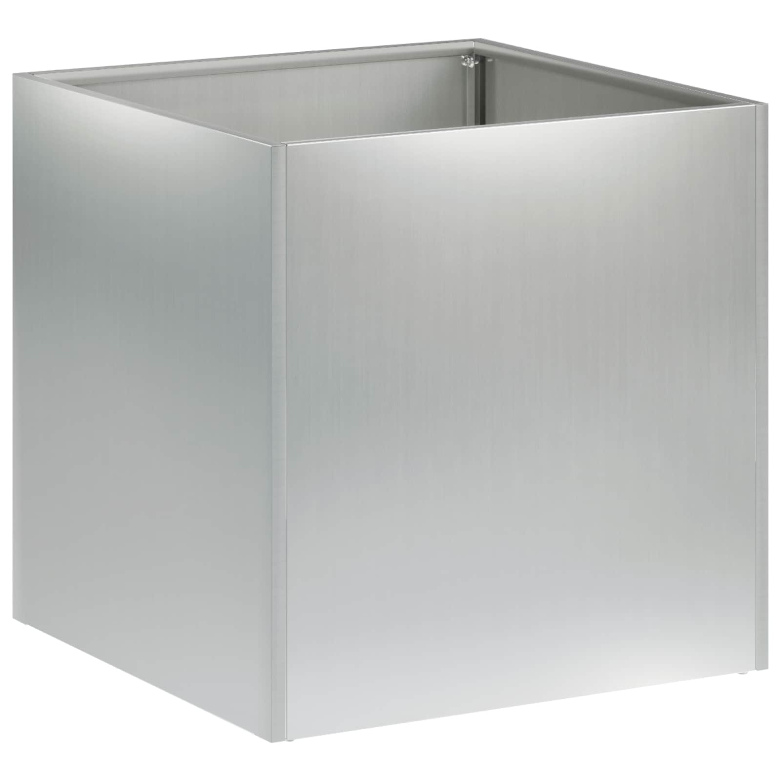 vidaXL Garden Planter Silver 45 x 45 x 45 cm Galvanised Steel 2