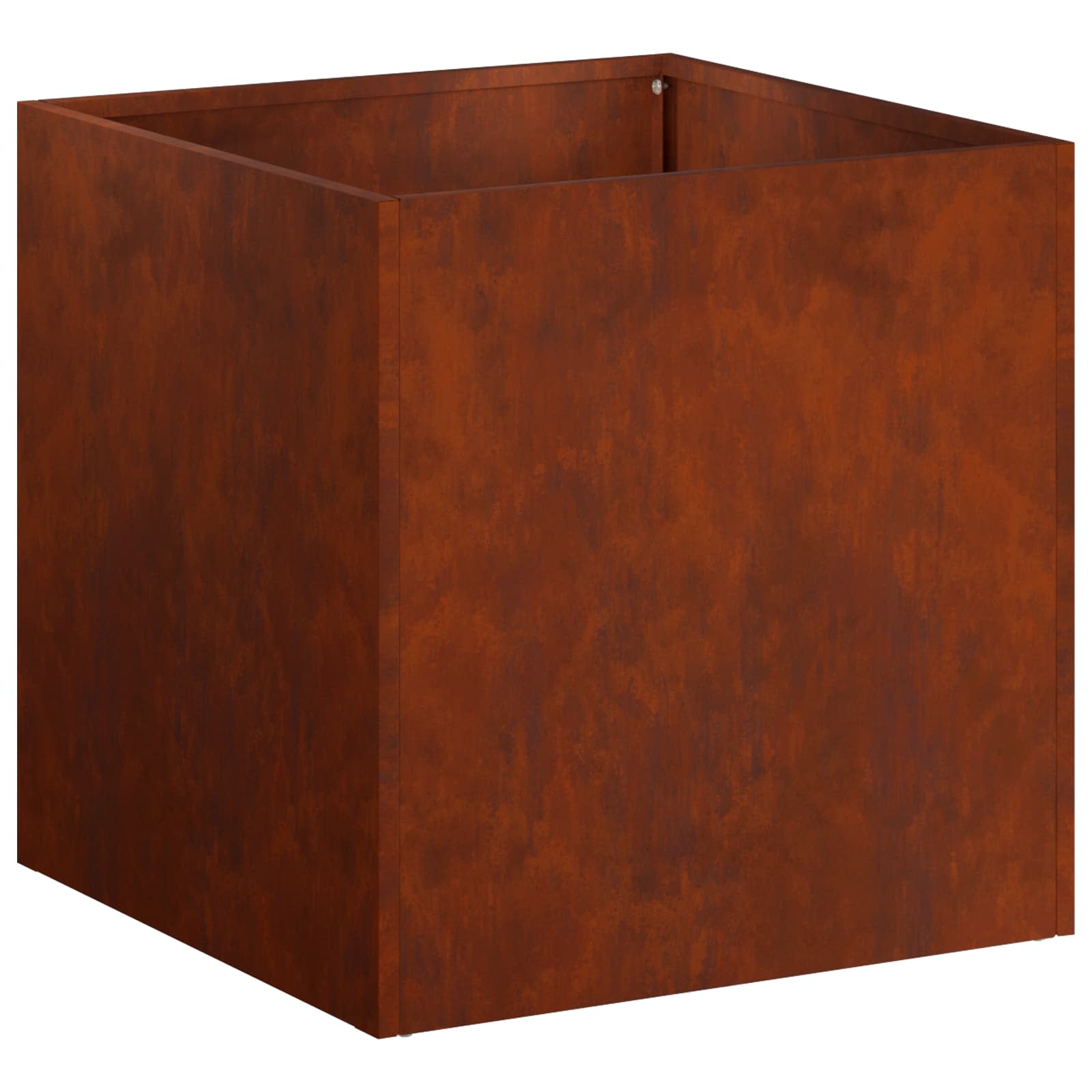vidaXL Garden Planter 2 pcs Rusty 45 x 45 x 45 cm Weathering Steel 4