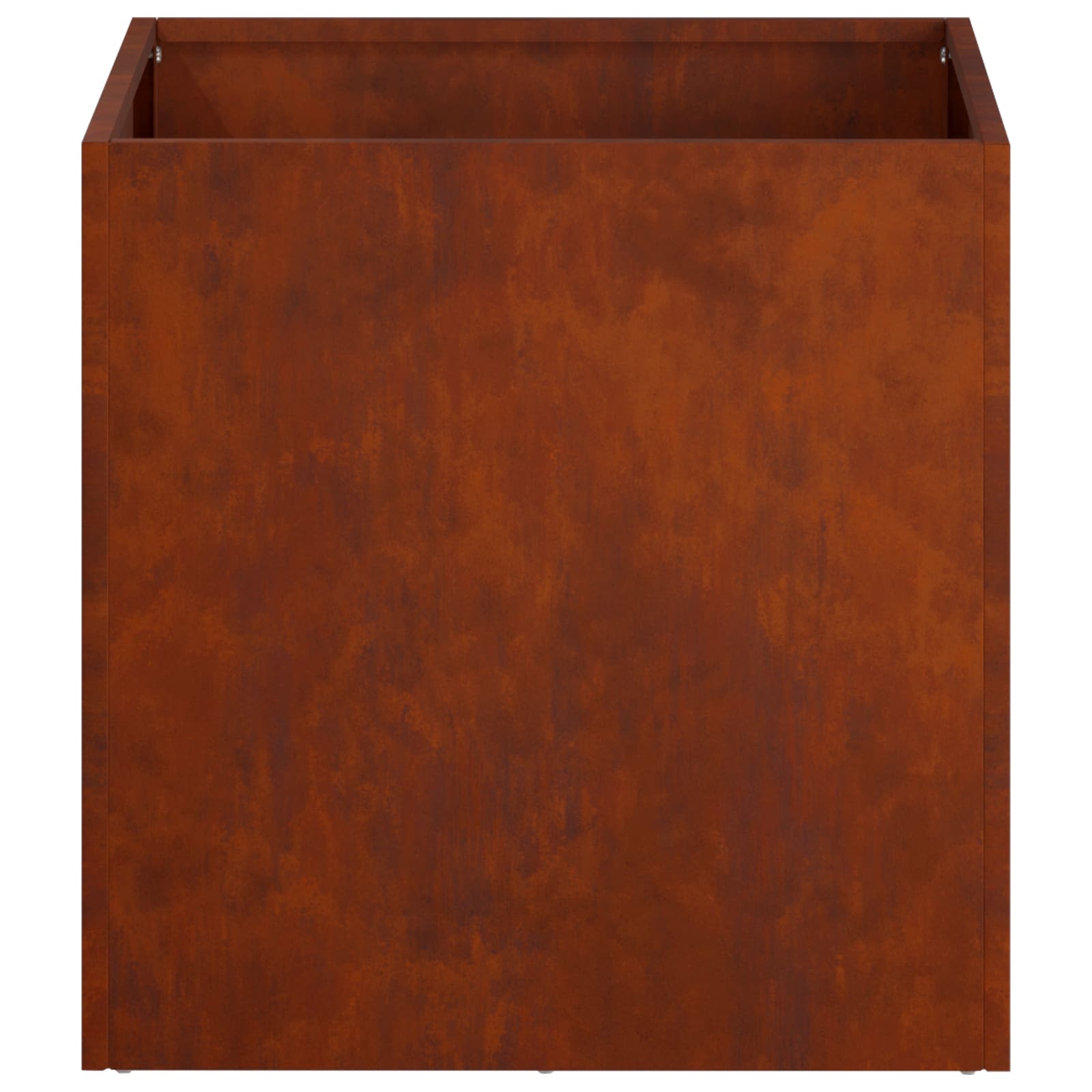 vidaXL Garden Planter 2 pcs Rusty 45 x 45 x 45 cm Weathering Steel 5