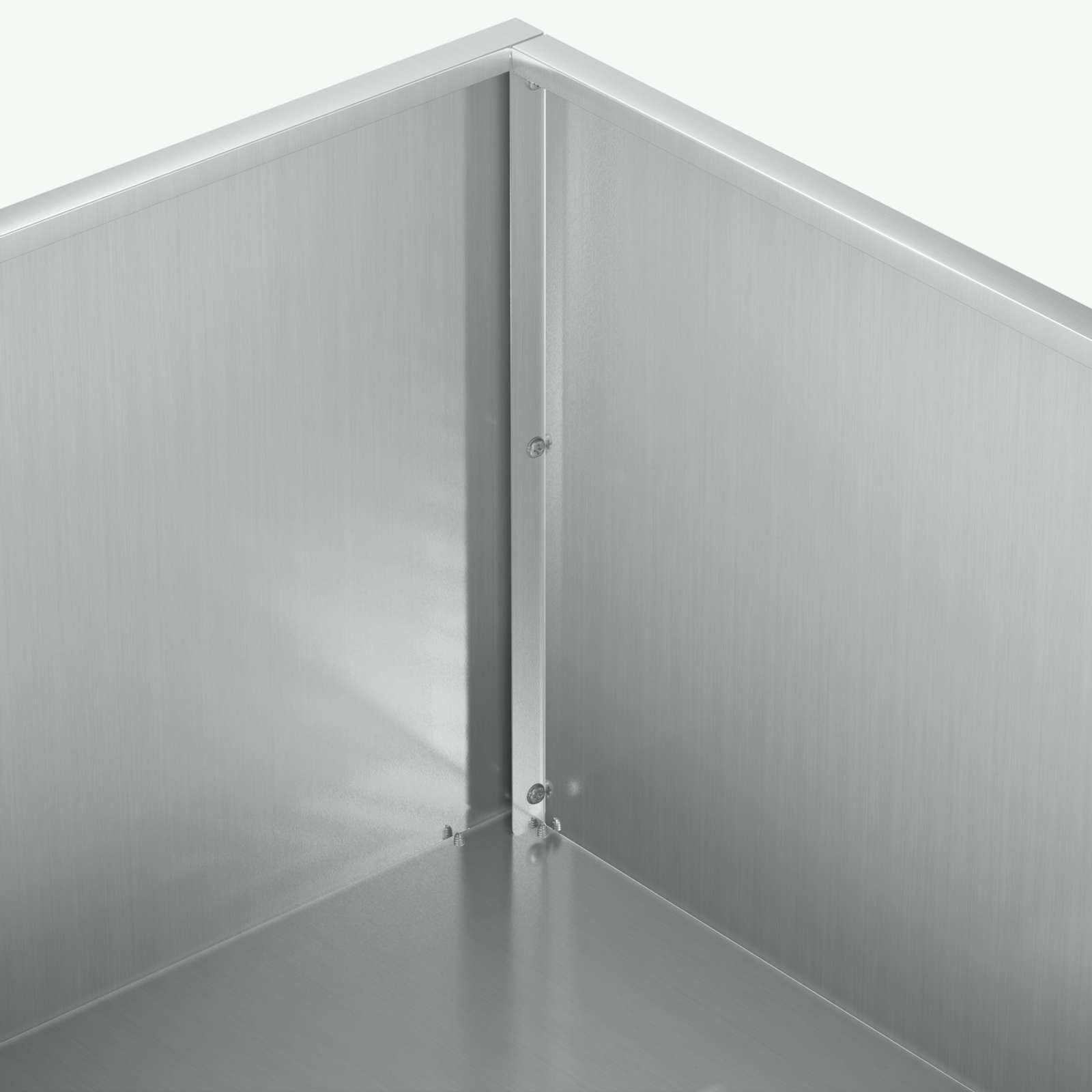 vidaXL Garden Planter 2 pcs Silver 40 x 40 x 20 cm Galvanised Steel 6