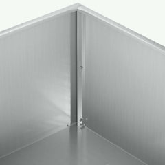 vidaXL Garden Planter 2 pcs Silver 40 x 40 x 20 cm Galvanised Steel 6