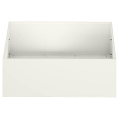 vidaXL Garden Planter 2 pcs White 60 x 60 x 20 cm Cold-rolled Steel 4