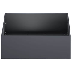 vidaXL Garden Planter 2 pcs Anthracite 60 x 60 x 20 cm 4