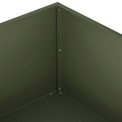 vidaXL Garden Planter 2 pcs Olive Green 60 x 60 x 20 cm 6