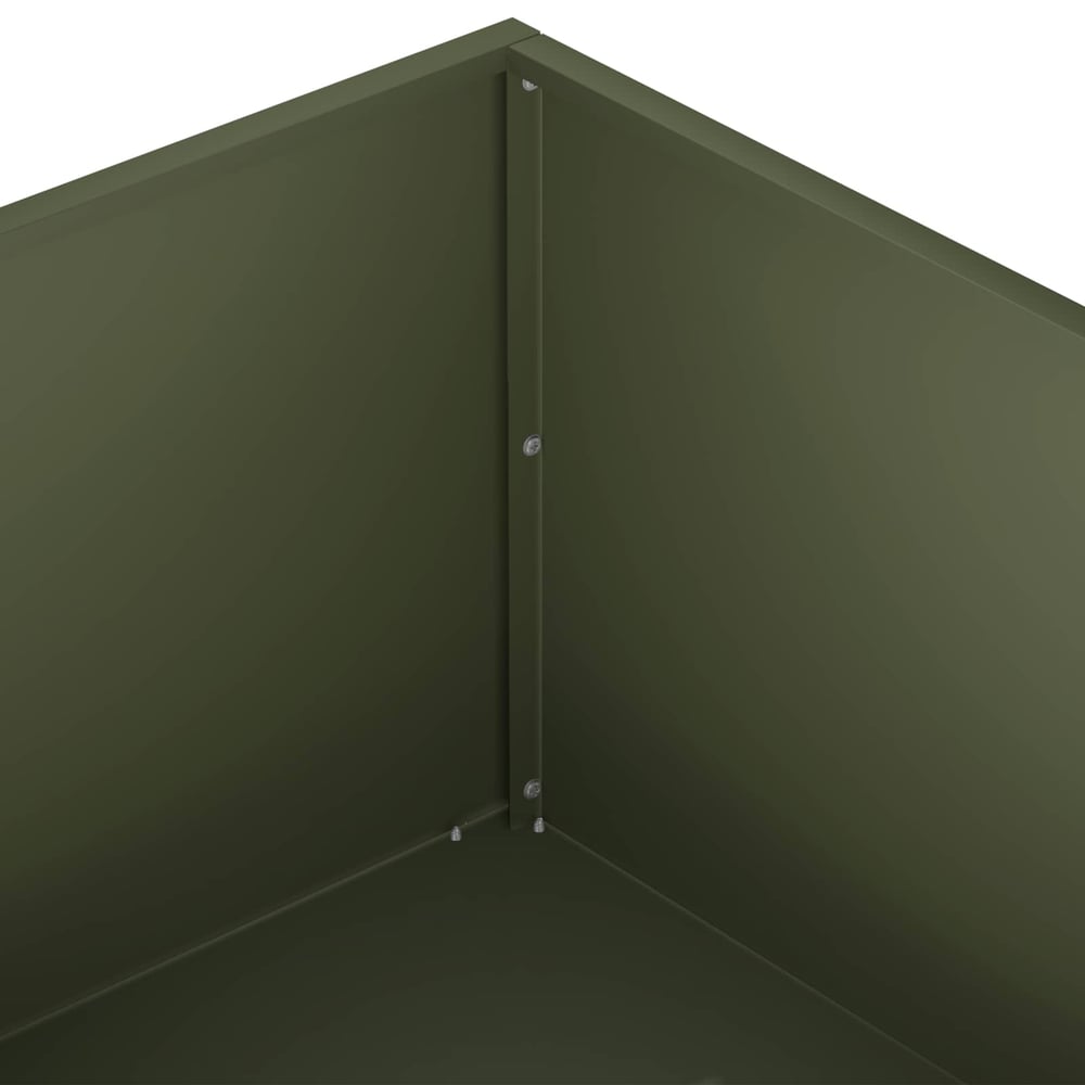 Garden Planter 2 pcs Olive Green Depth 60 cm 20 cm