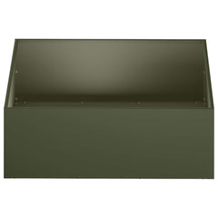 vidaXL Garden Planter 2 pcs Olive Green 60 x 60 x 20 cm 4