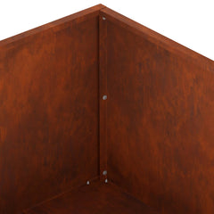 vidaXL Garden Planter Rusty 60 x 60 x 20 cm Weathering Steel 6
