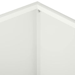 vidaXL Garden Planter White 40 x 40 x 30 cm Cold-rolled Steel 5