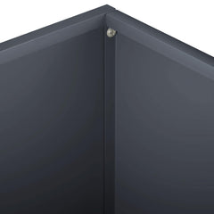 vidaXL Garden Planter Anthracite 40 x 40 x 30 cm Cold-rolled Steel 5
