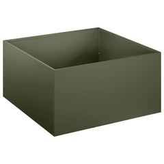 vidaXL Garden Planter Olive Green 40 x 40 x 30 cm Cold-rolled Steel 2