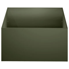 vidaXL Garden Planter Olive Green 40 x 40 x 30 cm Cold-rolled Steel 3