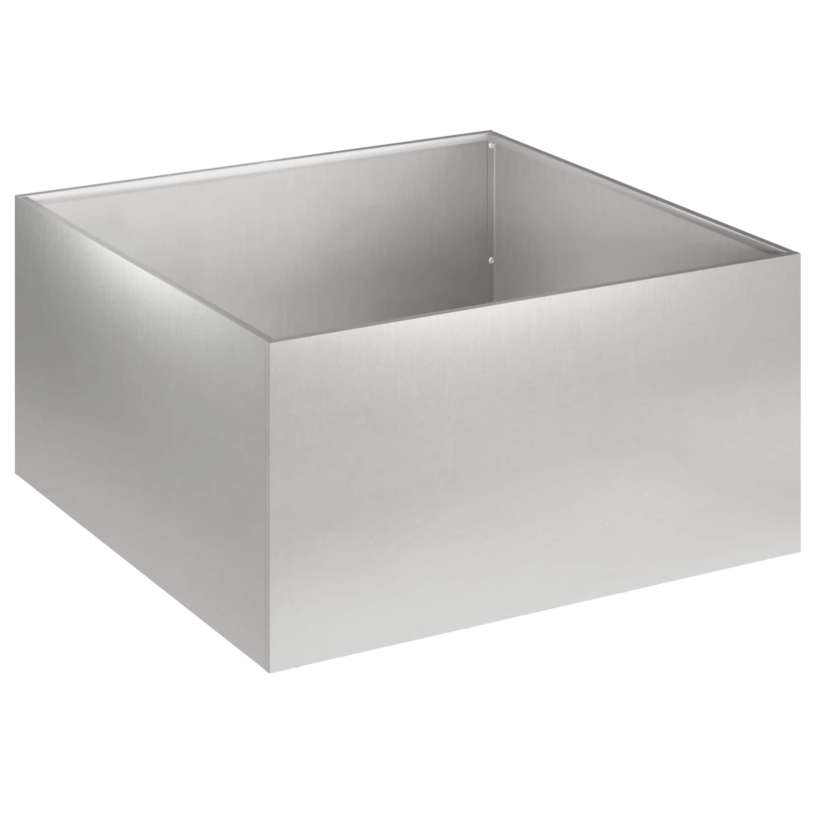 vidaXL Garden Planter Silver 40 x 40 x 30 cm Stainless Steel 2