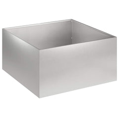 vidaXL Garden Planter Silver 40 x 40 x 30 cm Stainless Steel 2