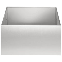 vidaXL Garden Planter Silver 40 x 40 x 30 cm Stainless Steel 3
