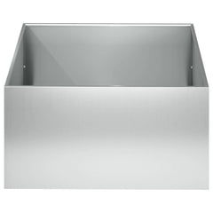 vidaXL Garden Planter Silver 40 x 40 x 30 cm Galvanised Steel 3