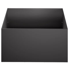 vidaXL Garden Planter 2 pcs Black 60 x 60 x 30 cm Cold-rolled Steel 4