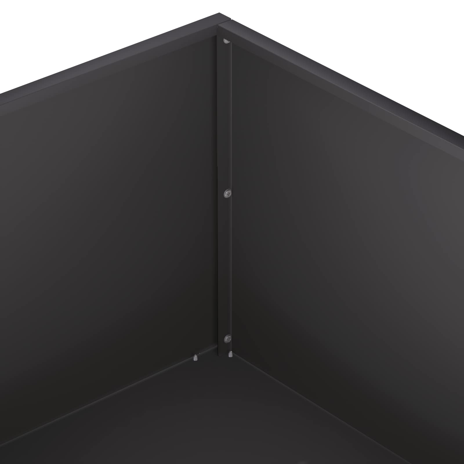 vidaXL Garden Planter Black 80 x 80 x 30 cm Cold-rolled Steel 5