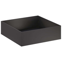 vidaXL Garden Planter Black 80 x 80 x 30 cm Cold-rolled Steel 2