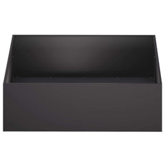 vidaXL Garden Planter Black 80 x 80 x 30 cm Cold-rolled Steel 3
