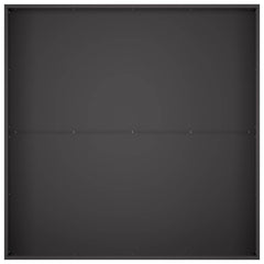 vidaXL Garden Planter Black 80 x 80 x 30 cm Cold-rolled Steel 4