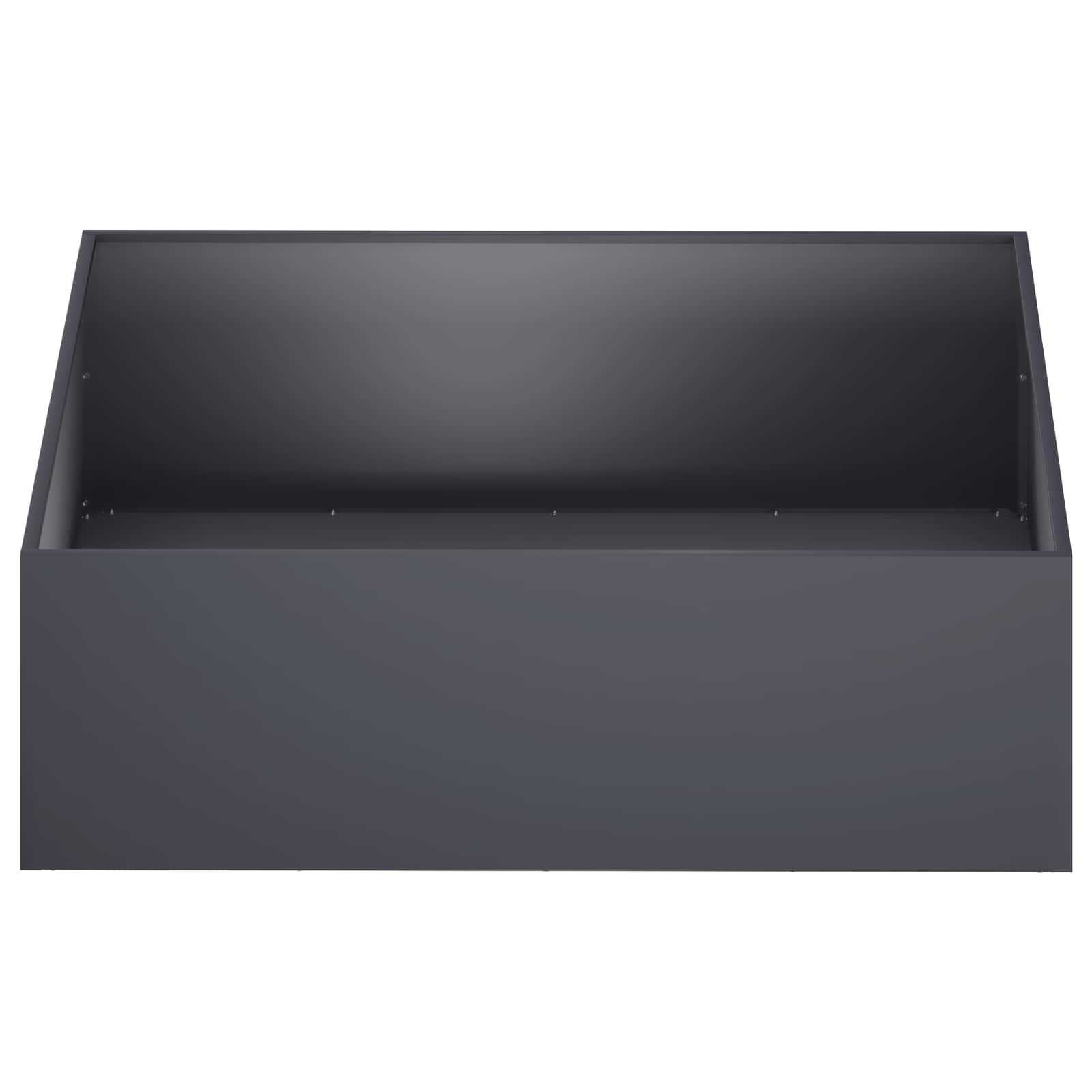 vidaXL Garden Planter Anthracite 80 x 80 x 30 cm Cold-rolled Steel 3