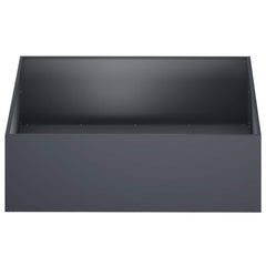 Garden Planter Cold-rolled Steel 1 Anthracite Height 30 cm 80 cm 80 cm