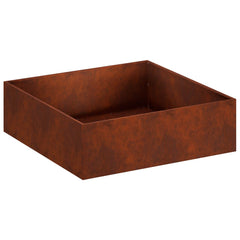 vidaXL Garden Planter Rusty 80 x 80 x 30 cm Weathering Steel 2