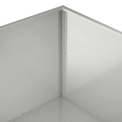 Garden Planter Silver 2 pcs Stainless Steel Depth 60 cm 40 cm