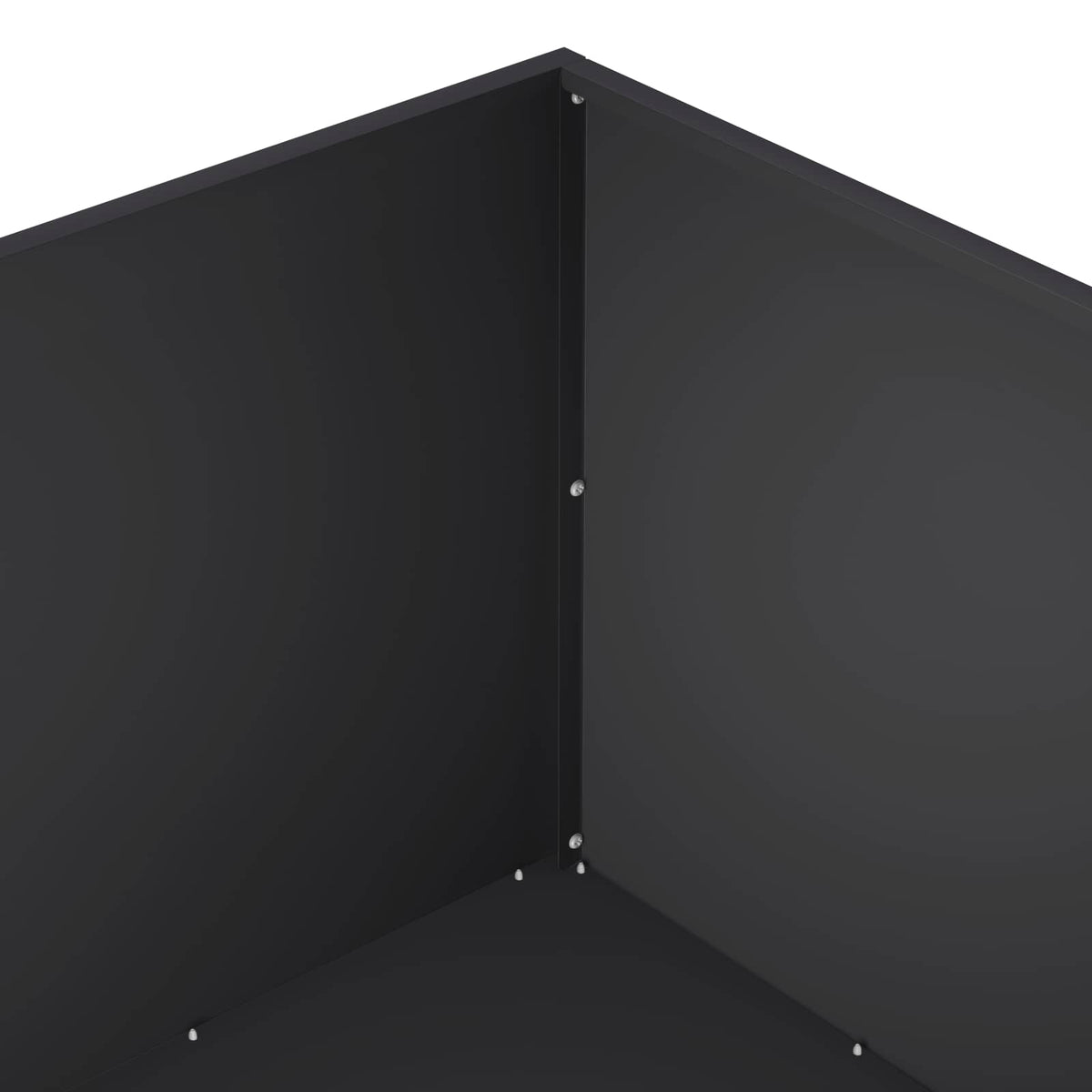 Garden Planter Cold-rolled Steel 2 pcs Black Depth 80 cm 40 cm