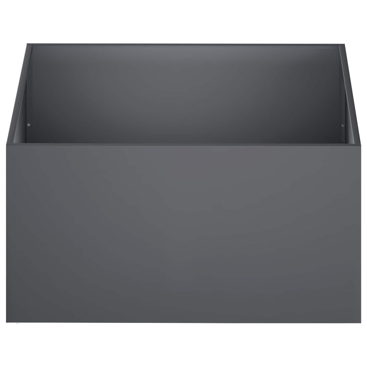 Garden Planter 2 pcs Anthracite Depth 80 cm 40 cm