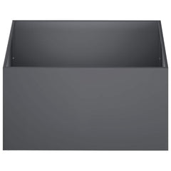 Garden Planter 2 pcs Anthracite Depth 80 cm 40 cm