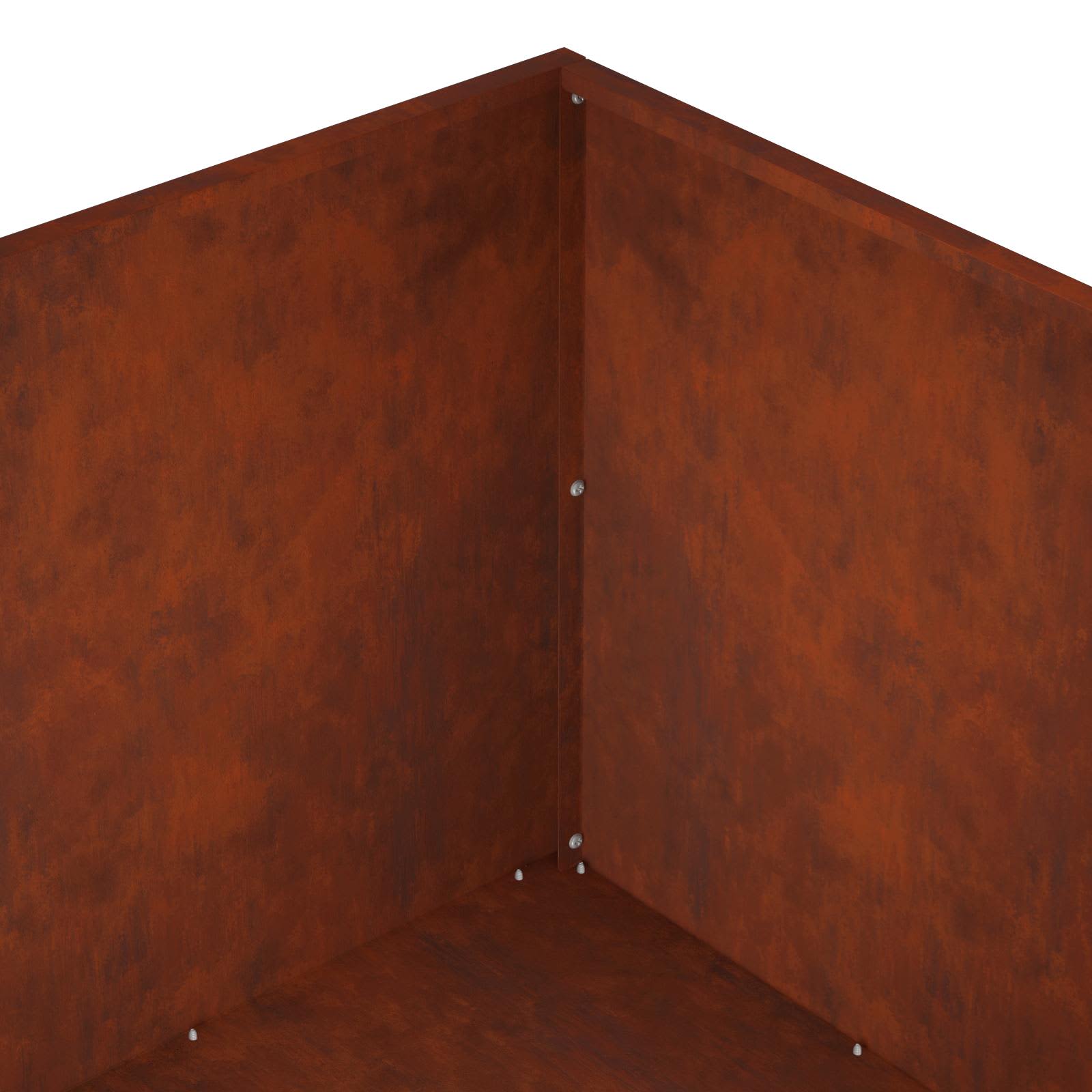 vidaXL Garden Planter Rusty 80 x 80 x 40 cm Weathering Steel 6