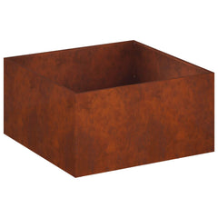 vidaXL Garden Planter Rusty 80 x 80 x 40 cm Weathering Steel 2
