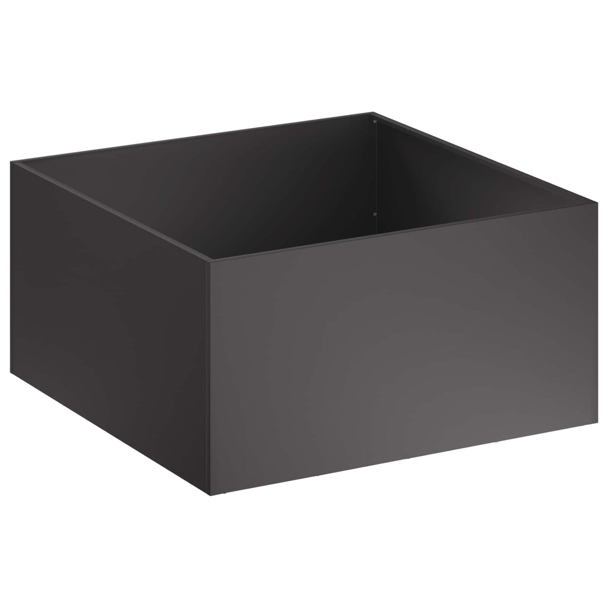 Garden Planter Cold-rolled Steel 2 pcs Black Depth 100 cm 40 cm