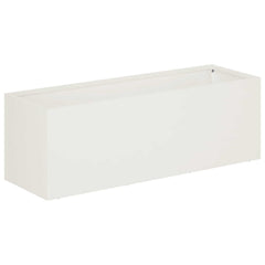 vidaXL Garden Planter White 40 x 20 x 20 cm Cold-rolled Steel 2