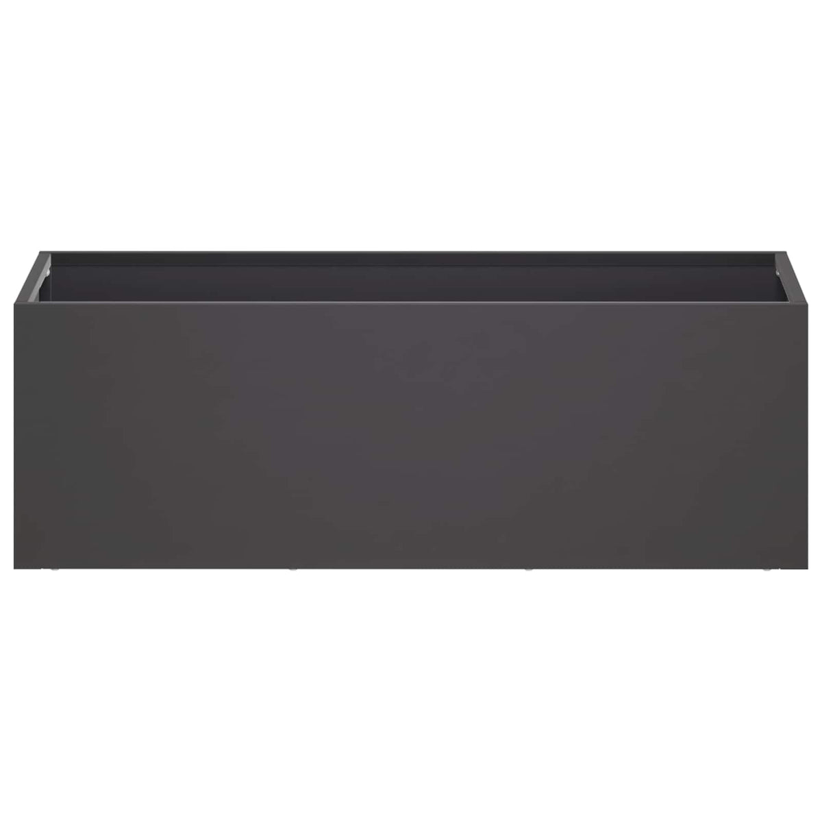 Garden Planter Cold-rolled Steel 1 Black Height 20 cm 60 cm 20 cm