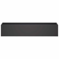 vidaXL Garden Planter Black 80 x 20 x 20 cm Cold-rolled Steel 3