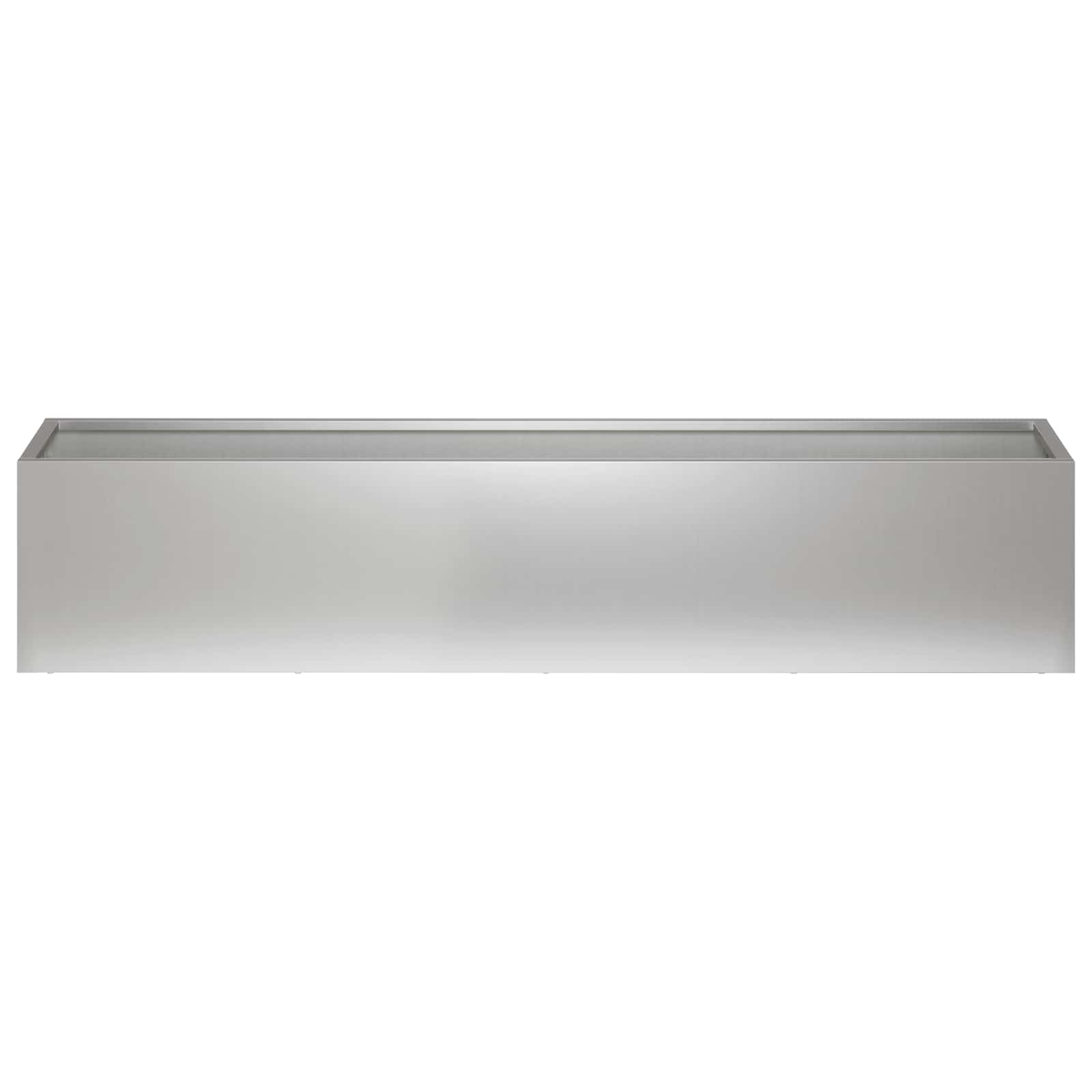vidaXL Garden Planter Silver 80 x 20 x 20 cm Galvanised Steel 3