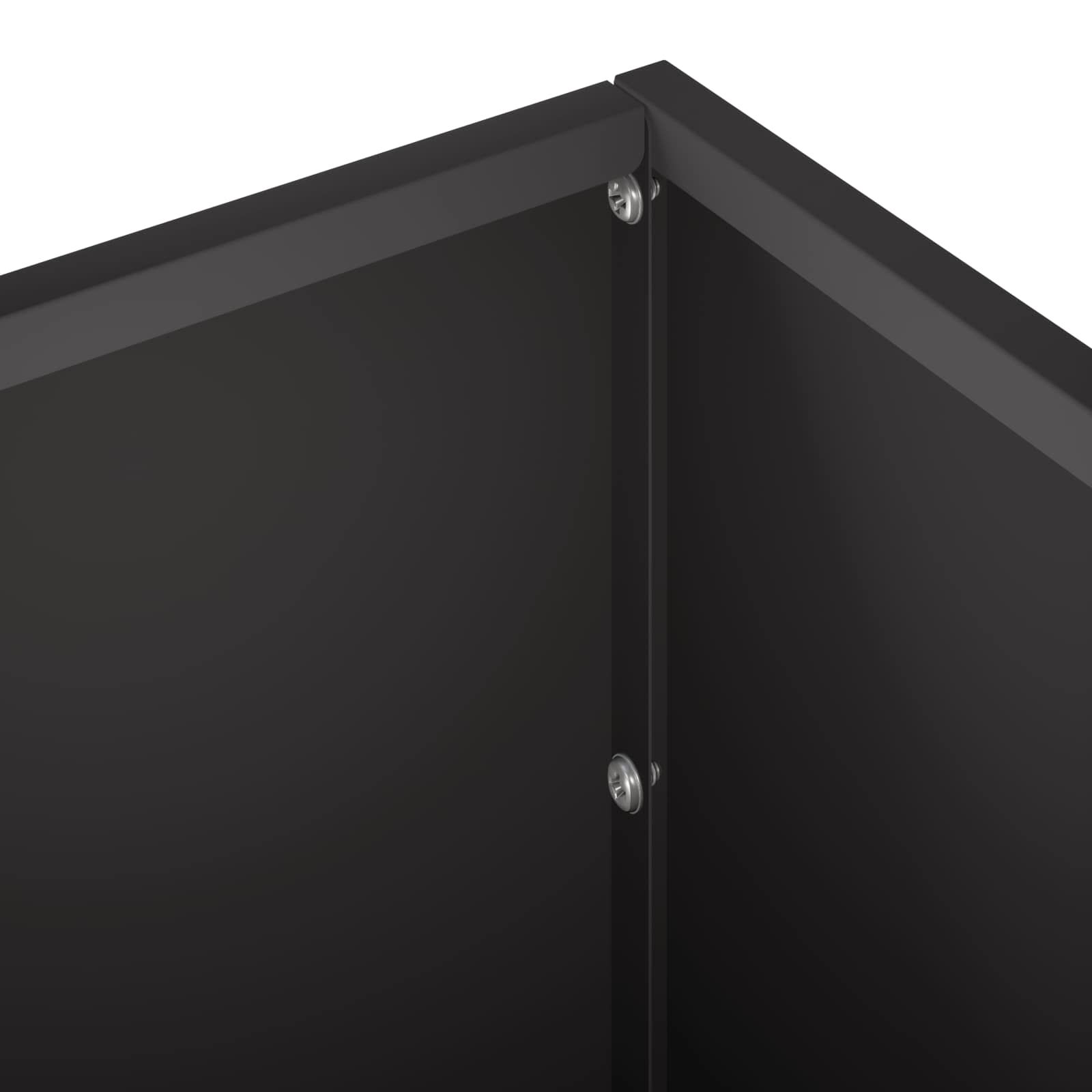 vidaXL Garden Planter 2 pcs Black 100 x 20 x 20 cm Cold-rolled Steel 6