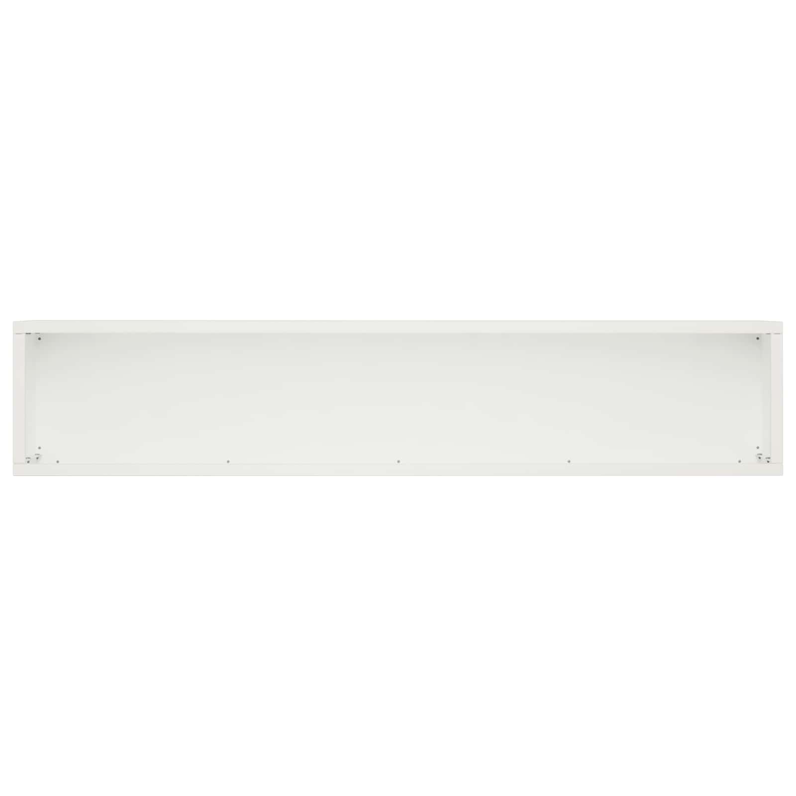 vidaXL Garden Planter 2 pcs White 100 x 20 x 20 cm Cold-rolled Steel 5