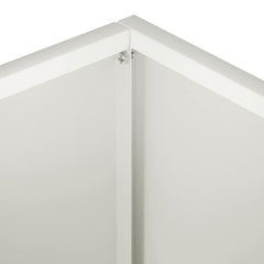 vidaXL Garden Planter White 40 x 30 x 30 cm Cold-rolled Steel 5
