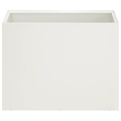 vidaXL Garden Planter White 40 x 30 x 30 cm Cold-rolled Steel 3