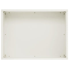 vidaXL Garden Planter White 40 x 30 x 30 cm Cold-rolled Steel 4