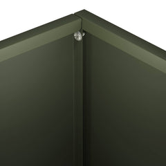 vidaXL Garden Planter Olive Green 40 x 30 x 30 cm Cold-rolled Steel 5