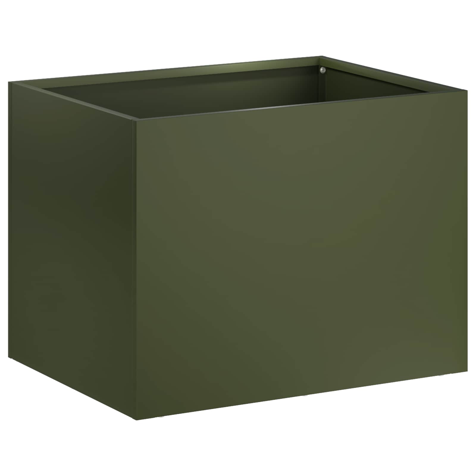 vidaXL Garden Planter Olive Green 40 x 30 x 30 cm Cold-rolled Steel 2
